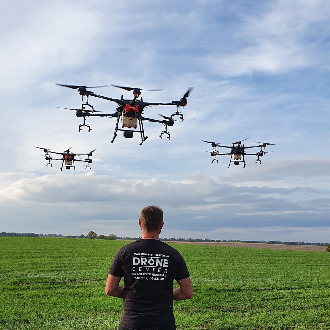 Pesticides application by drones