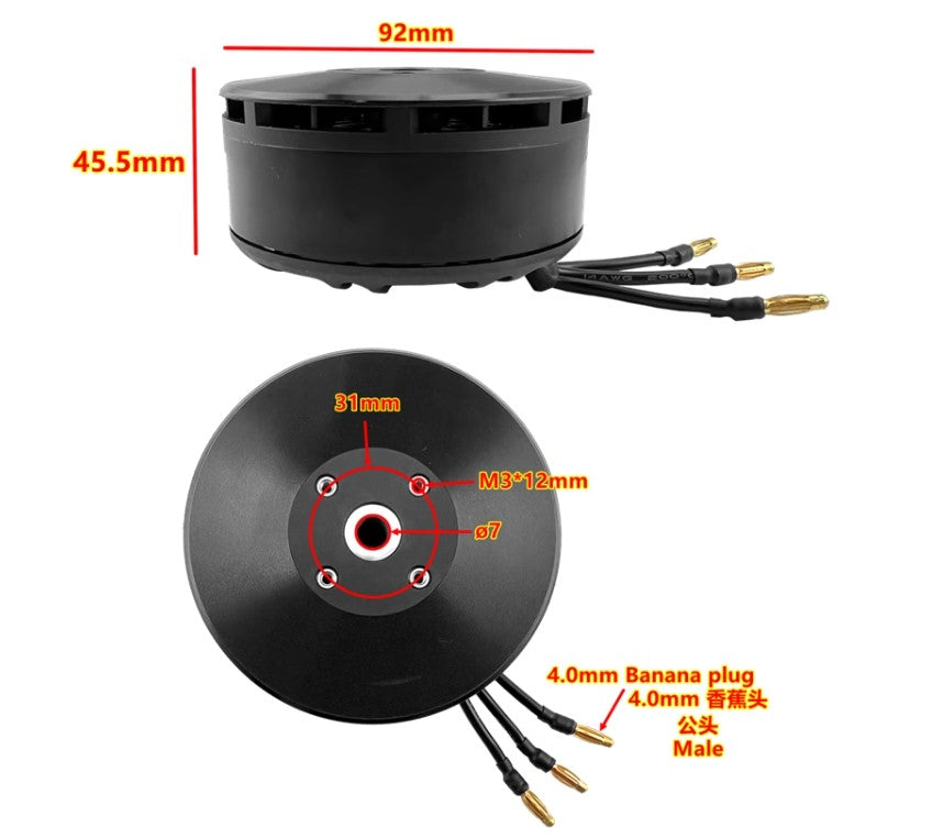 8318 120KV Motor Drone Brushless Propulsion System for Quadrocopter